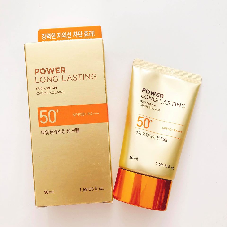 Kem Chống Nắng The Face Shop Power Long - Lasting Sun Cream 50ml