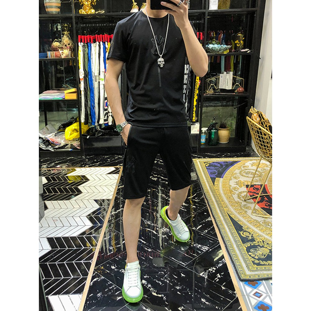 Bộ đồ thể thao nam NY, Bộ Mặc Nhà Thể Thao Nam Mùa Hè chất liệu thun lạnh cao cấp mềm mịn thoáng mát | BigBuy360 - bigbuy360.vn