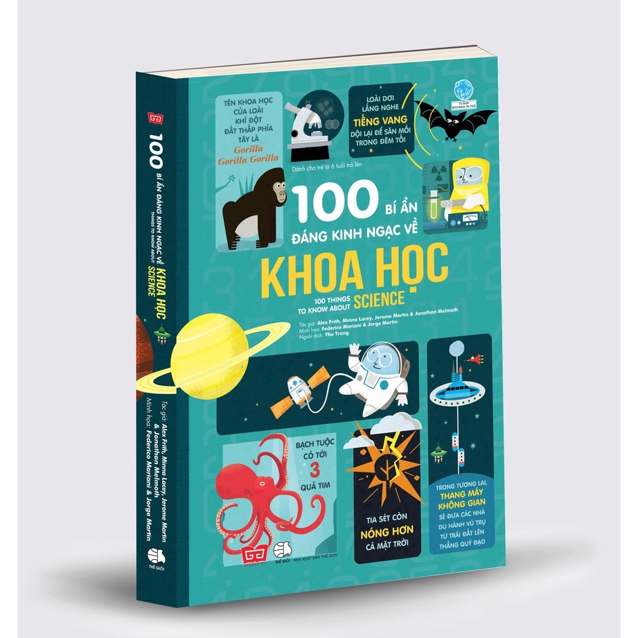 Sách - 100 bí ẩn đáng kinh ngạc về Khoa học (USBORNE - 100 things to know about science)