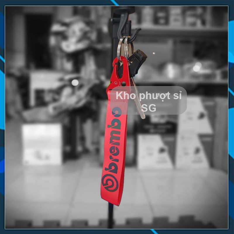 Móc khoá xe máy 7 màu Titan limited RCB, BREMBO, AKRAPOVIC - Móc khoá dây