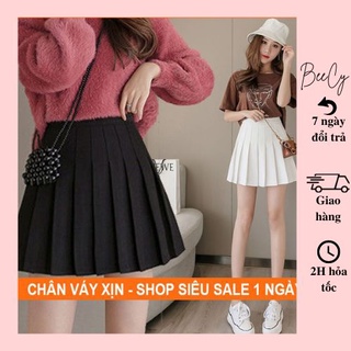 Chân váy tennis ngắn chữ a xếp ly dáng xòe vải dày dặn mặc công sở mã CV03