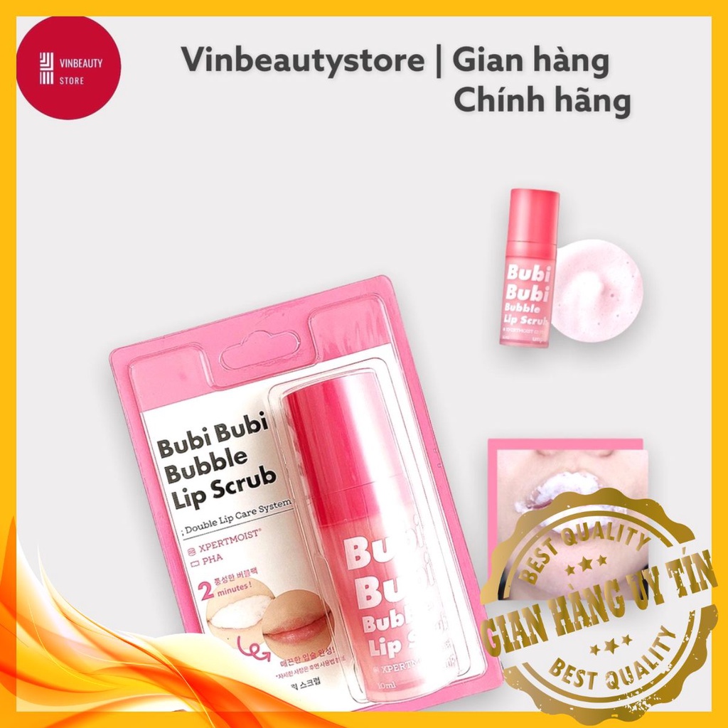 Bubi Bubi Lip Son Dưỡng môi tẩy tế bào chết môi - tẩy da chết môi - gel làm mềm và hồng môi By Unpa