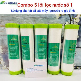 Combo 5 lõi lọc nước số 1 , lõi lọc nước số 1 sử dụng cho tất cả các máy lọc nước , lõi lọc nước tốt như karofi