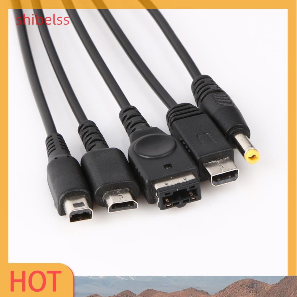 Dây Cáp Sạc Usb 5 Trong 1 Shibelsss Cho Nintendo Ndsl / Nds Ndsi Xl 3ds