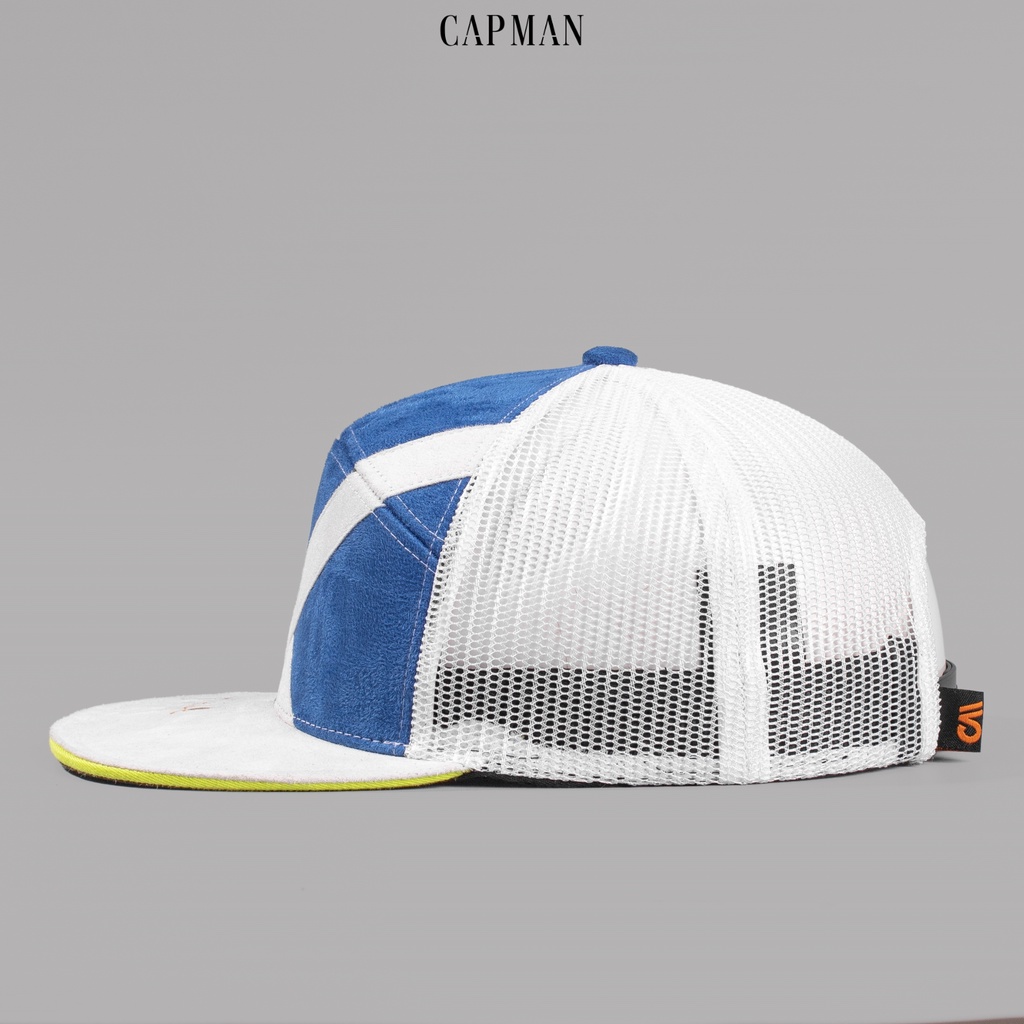 Mũ snapback chính hãng CAPMAN, phong cách hiphop vải da lộn thêu chữ X CM37