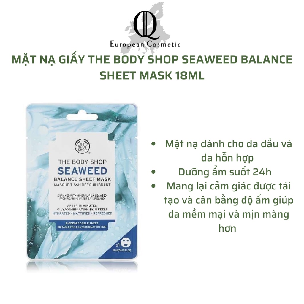 Mặt Nạ Giấy Dưỡng Da The Body Shop Sheet Mask 18ML