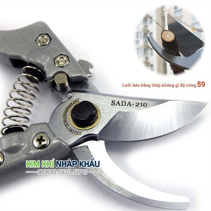 Kéo cắt tỉa cành SADA- 210 thương hiệu Nhật Bản loại 1 - K26