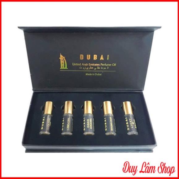 Set tinh dầu nước hoa Dubai 5 chai dạng lăn | Thế Giới Skin Care