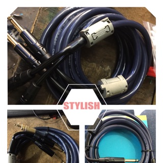 Dây tín hiệu 2 đầu 6ly thẳng - 2 đầu 6ly cong 5m