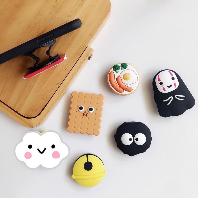 Giá đỡ điện thoại/máy tính bảng bằng silicon chống sốc màu trơn