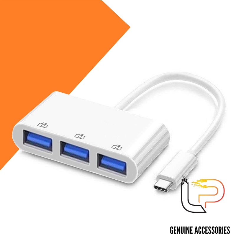 Hub usb Type-C - Bộ chia cổng type-C ra 3 cổng USB 3.0