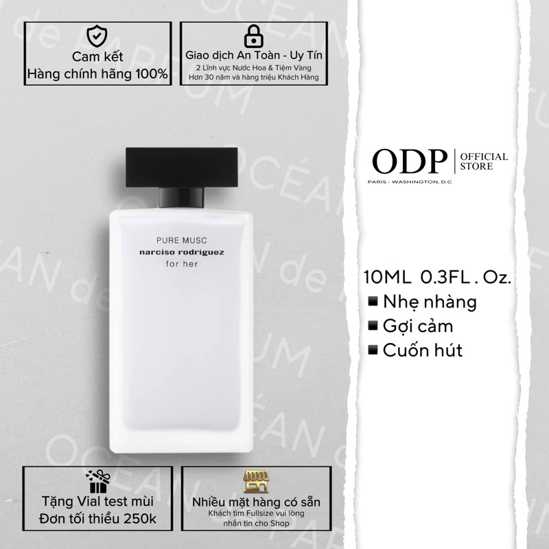 Nước hoa nữ Narciso Pure Musc EDP 5ML 10ML