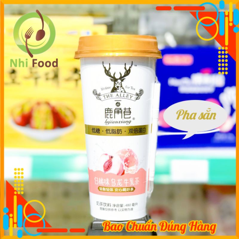 Trà Sữa Nước Pha Sẵn The Alley Có 2 Hương Vị Ly Nặng 480g