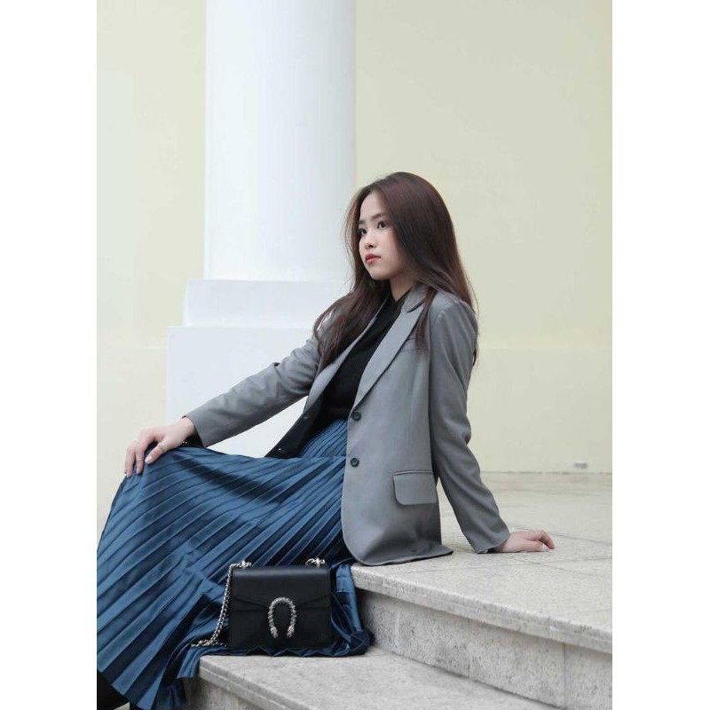 LITA BLAZER - áo blazer trẻ trung thanh lịch màu ghi xám
