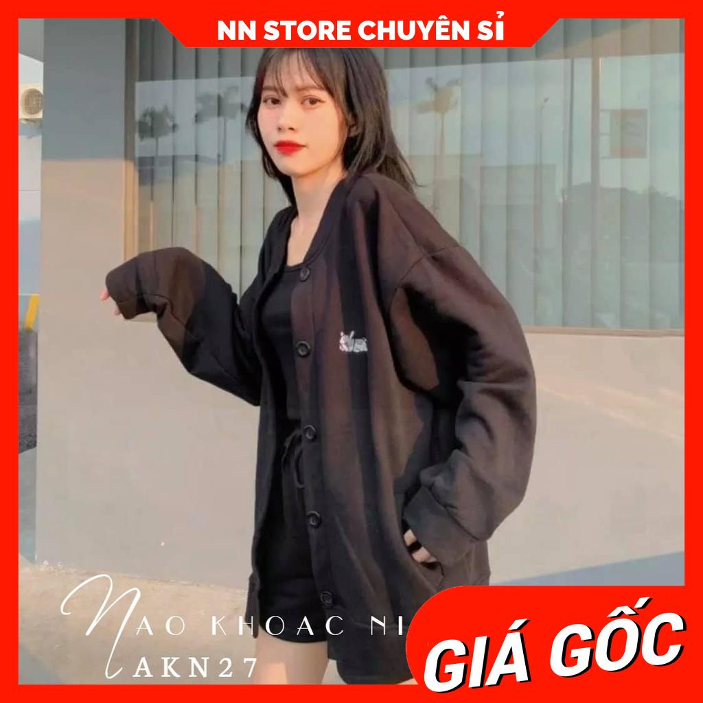 ÁO KHOÁC NỈ BÔNG CARDIGAN THÊU CÚN CỰC HOT AKN27 ⚡FREESHIP⚡100% ẢNH THẬT⚡ NN CHUYÊN SỈ - NN STORE