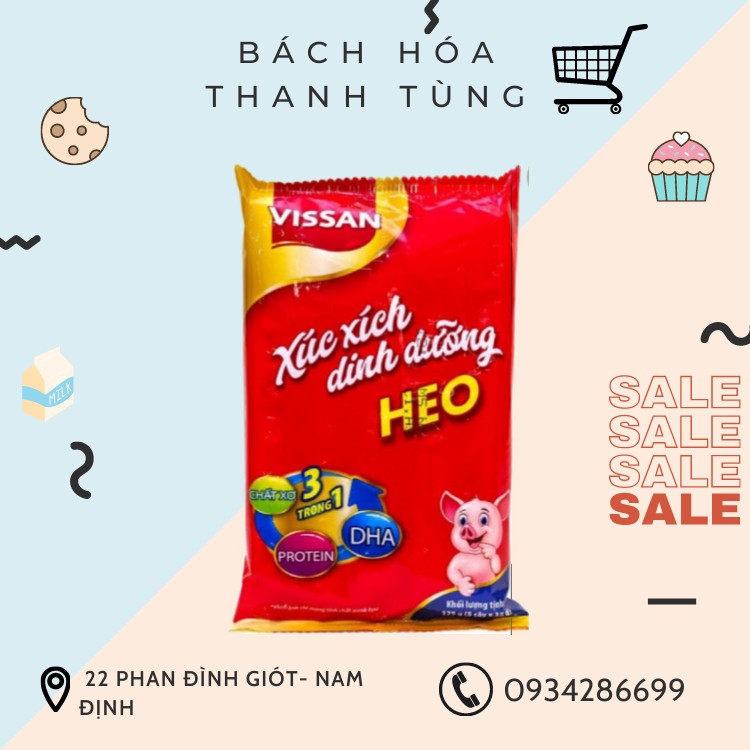 XÚC XÍCH BÒ VISSAN 175g (5 cây* 35g)