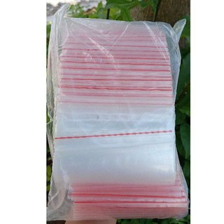 100gr Túi zip chỉ đỏ