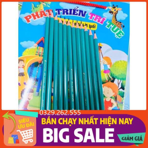 (FreeShip) Bút chì gỗ 2B mầu xanh giá siêu rẻ siêu đẹp