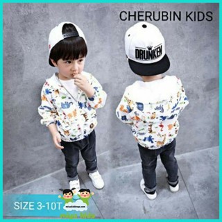 Áo khoát Dù 3D 2 lớp cho bé trai, bé gái
