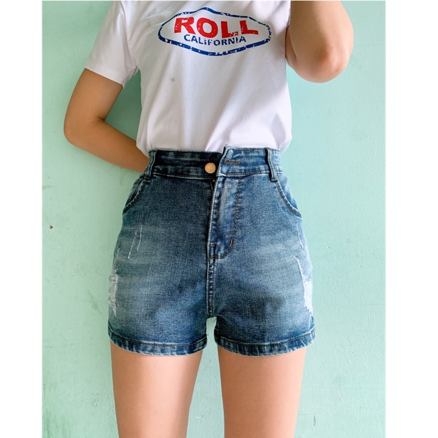 [Mã WASTMAY giảm 15% tối đa 30K đơn 150K] [60kg~95kg] SHORT JEAN BIG SIZE RÁCH NHẸ 2670