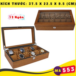Hộp Đựng Đồng Hồ Nhiều Ngăn Vỏ Gỗ Veneer Cao Cấp | SANELY