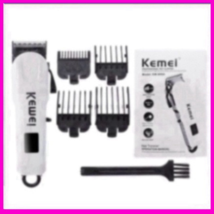 Tông đơ cắt tóc không dây chuyên nghiệp KEMEI KM- 809A|  Máy hớt tóc cầm tay cao cấp gia đình. Kèm kéo, đèn, áo choàng..