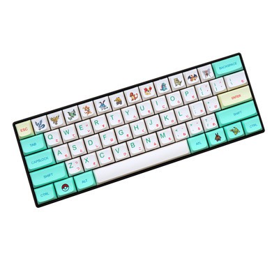 ELF 162 phím QX Bóng cap PBT thăng hoa cơ khí bàn phím Keycap Cherry FILCO AKKO IKBC