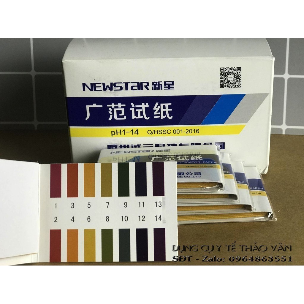 Hộp giấy đo pH Newstar chính hãng