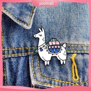 Ghim cài khuy áo hình lạc đà Alpaca dùng để trang trí đồ jean