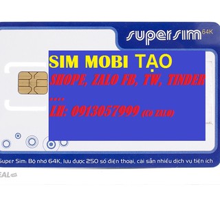 Sim tạo tài khoản gmail, fb, zalo , shope, sen , yahoo .....