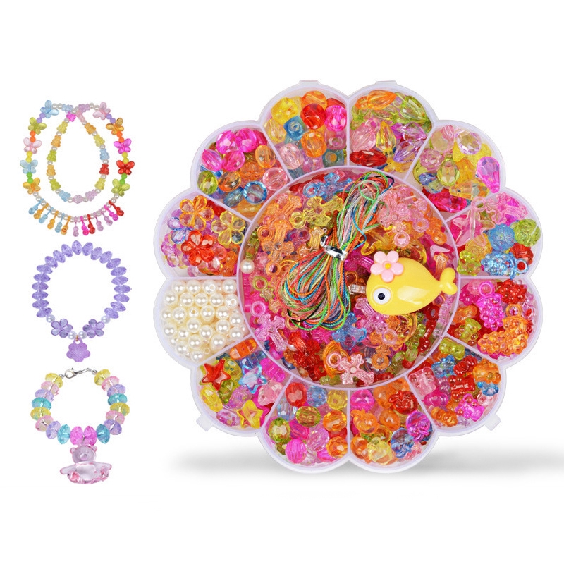 Bộ Hạt Xâu Chuỗi Xinh Xắn Cho Bé Gái