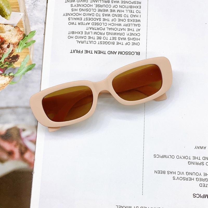 Kính Mát Hình Vuông Nhỏ Chống Tia Uv400 Họa Tiết Hoạt Hình Cổ Điển Thời Trang Cho Bé Trai Và Gái