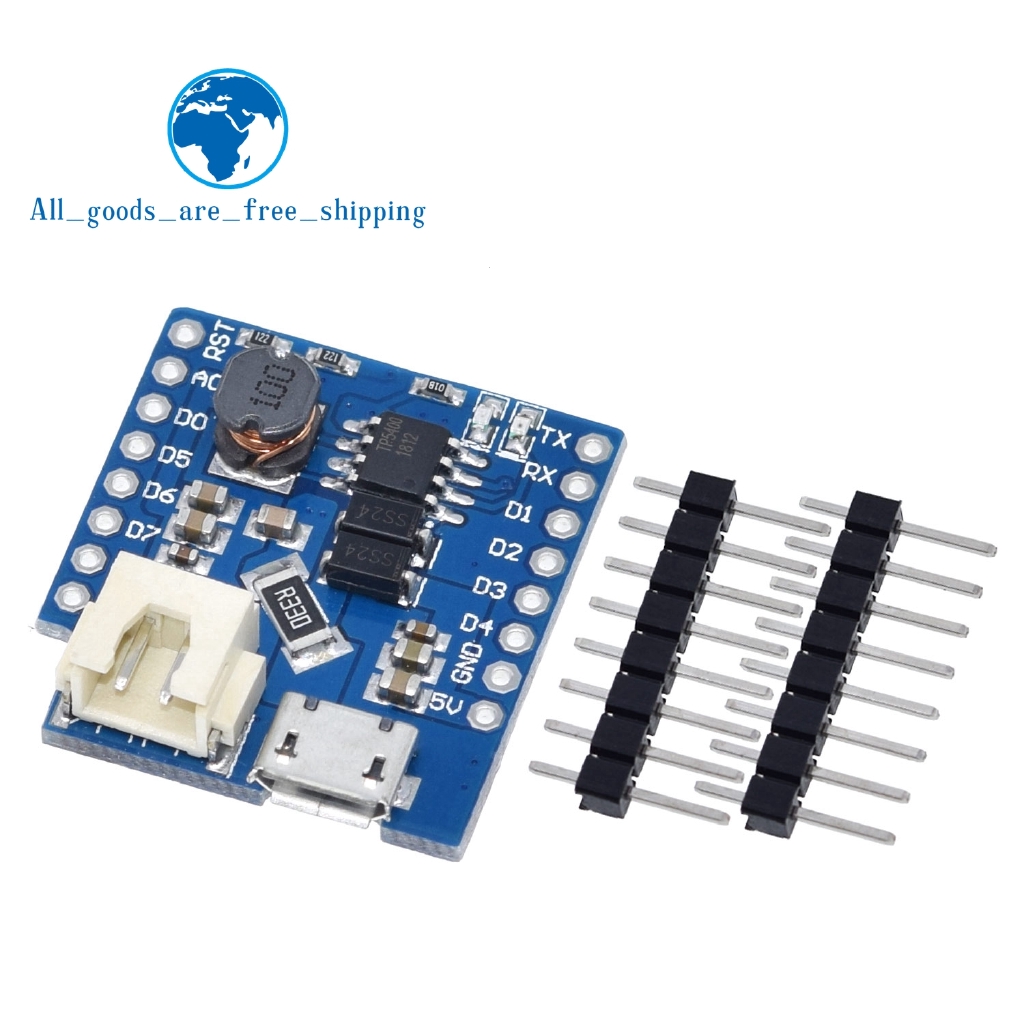 Bảng Mạch Sạc Pin Lithium V1.1.0 Cho Wemos D1 Mini