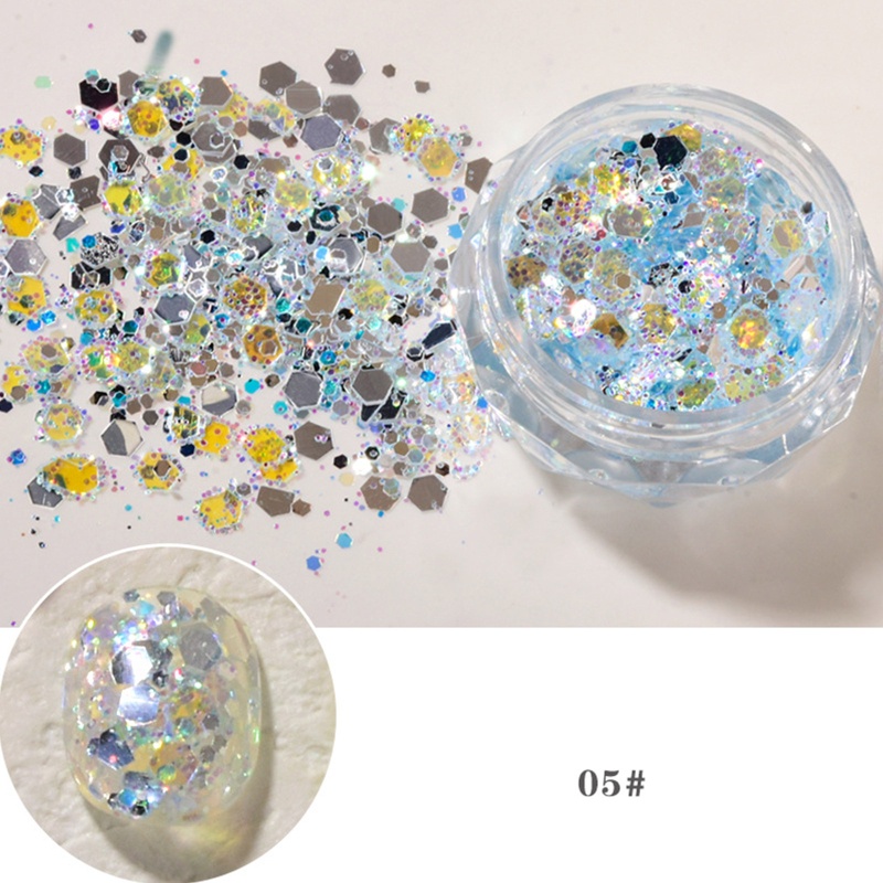 Hộp Sequin Lấp Lánh Dùng Để Trang Trí Móng Charms