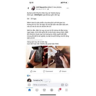 nước hoa bbr trả khách