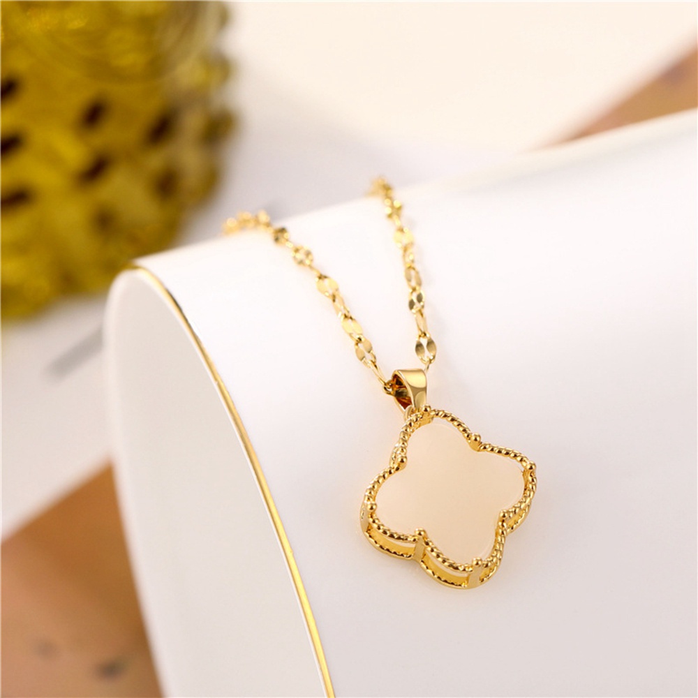 Vòng cổ mặt hình cỏ bốn lá thời trang cho nữ