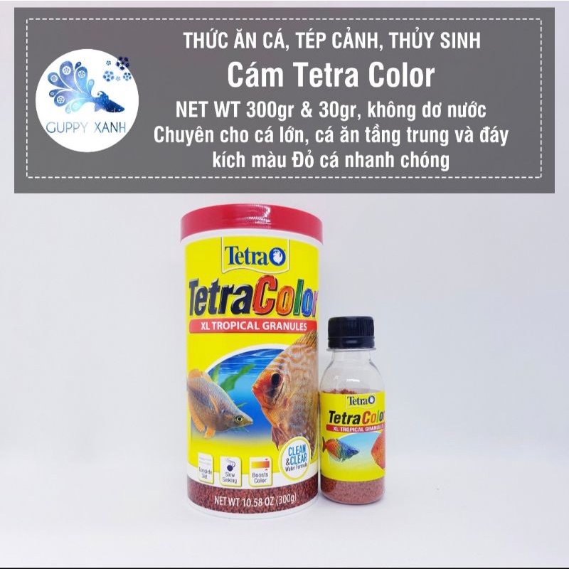 Thức ăn cá cảnh Tetra Color và Tetra Pro - Thức ăn dinh dưỡng cao và không dơ nước