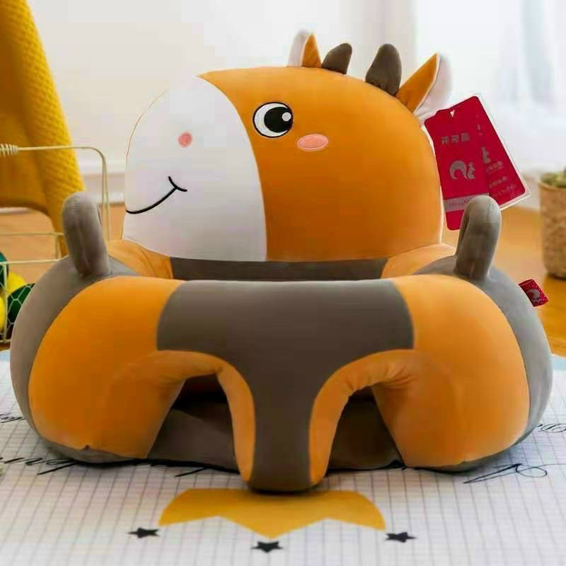 Ghế Tập Ngồi , Ăn Dặm Hình Thú Nhồi Bông Cho Bé, Trẻ Em Sơ Sinh Cao Cấp Siêu Cute Nhiều Màu Được Chọn Mẫu (Có Bông Sẵn)