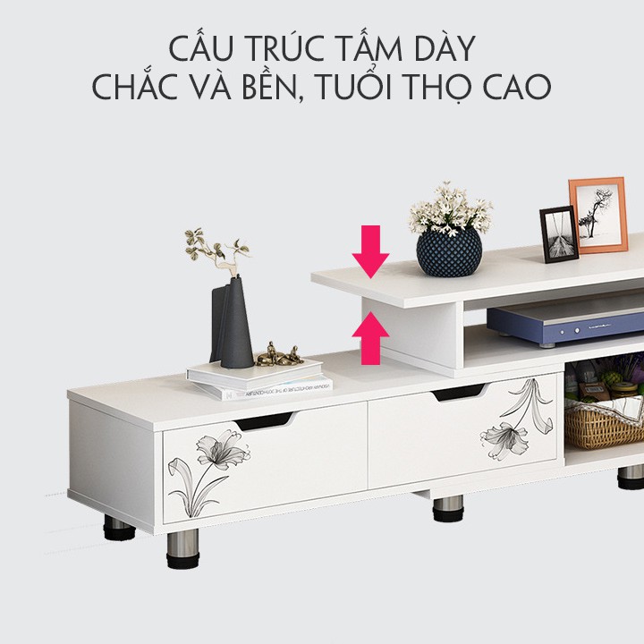 Kệ, Kệ tivi phòng khách phong cách Bắc Âu hiện đại