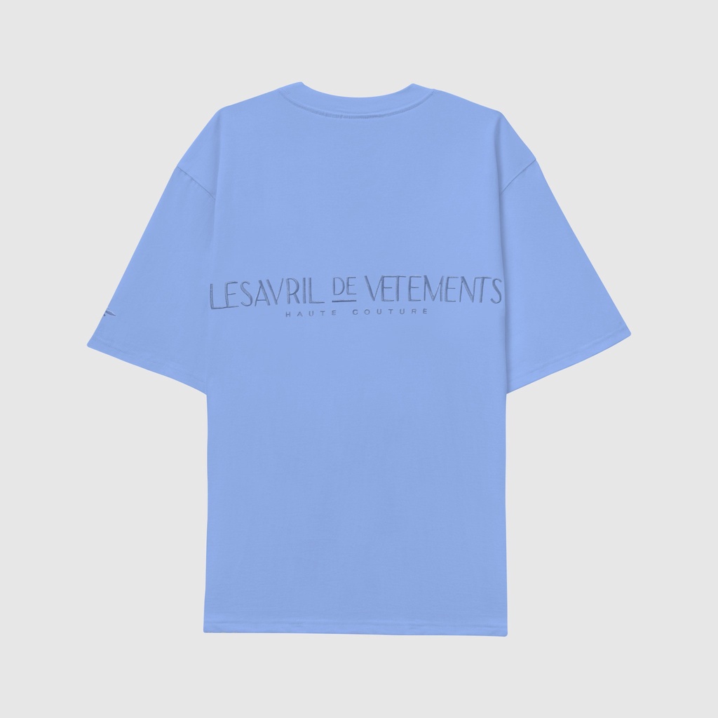 Áo thun Lesavril de Vetements Brilliante Blue Sapphire