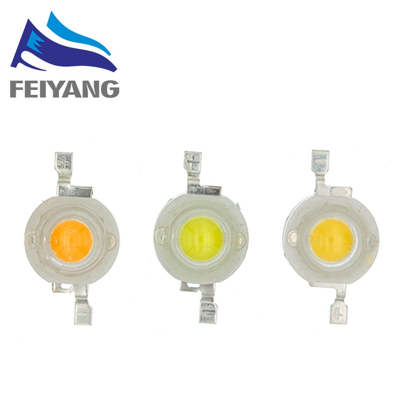 Set 10 Chip Đèn LED 3W 3.2V LED SMD Ánh Sáng Trắng/Xanh Lá/Vàng/Xanh Dương Công Suất Cao Dùng Để Trang Trí Đèn LED DIY