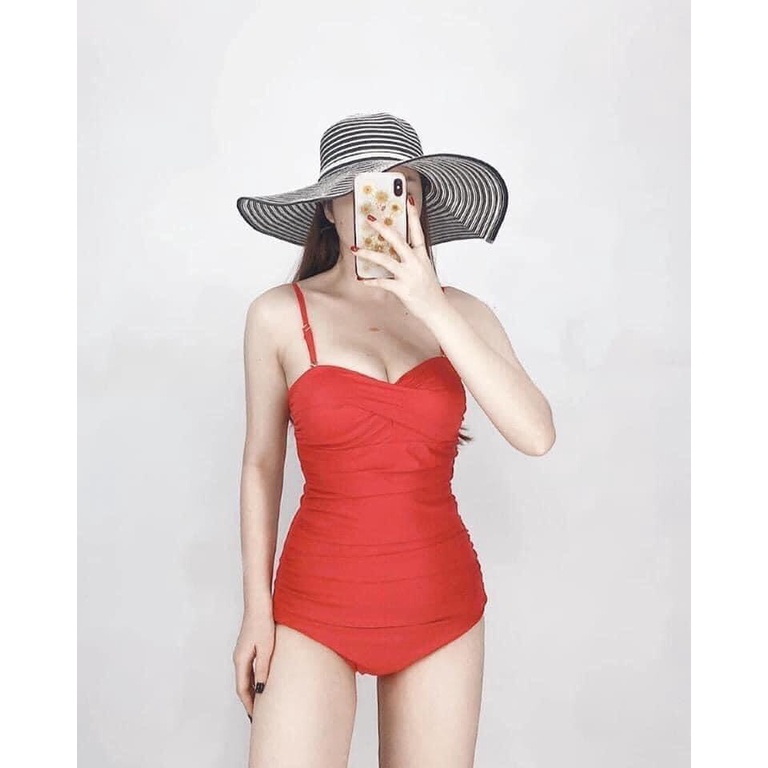 Bikini 1 Mảnh nhún bụng (Hàng sẳn kho- full màu)