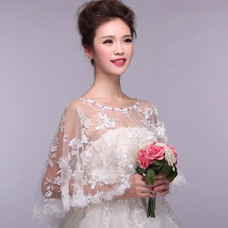 Áo choàng voan cô dâu 200 số 1,2