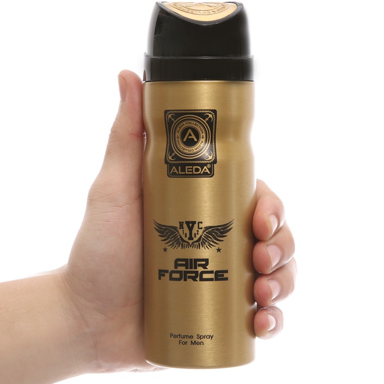 Xịt ngăn mùi hương nước hoa Aleda For Men Air Force 200ml