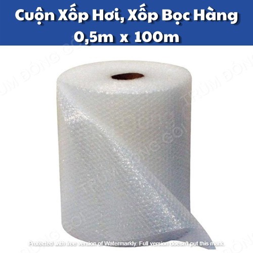 Cuộn Xốp Khí KT 0.5m x 100m Loại 1 chống sốc, chống vỡ