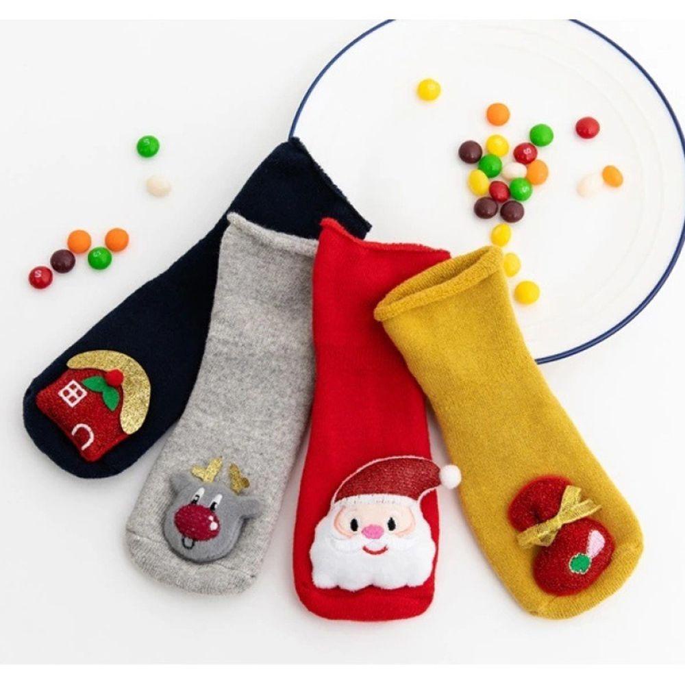 Tất Cotton Dày Dặn Hoạ Tiết Giáng Sinh Cho Trẻ Sơ Sinh