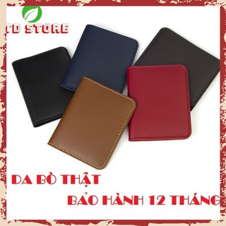 Ví Mini Nam Nữ Da Bò Thật Công Sở Để Thẻ ATM Card Visit Tiền Mặt | Bóp Da Đẹp VD01 MREUDMUN