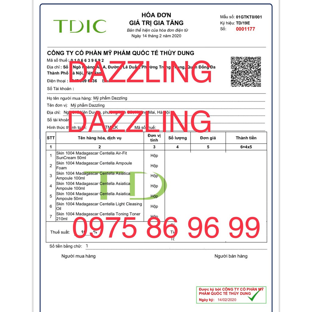 Tinh Chất Rau Má Dịu Nhẹ, Giảm Mụn Skin1004 Madagascar Centella Ampoule