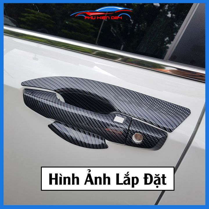 Ốp tay hõm CRV 2018-2019-2020-2021-2022 mạ crom, vân cacbon, titan chống trầy bảo vệ cửa xe ô tô