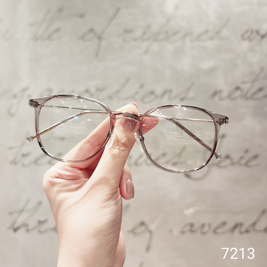 Gọng kính tròn nam nữ LILYEYEWEAR chất liệu nhựa thanh mảnh nhẹ nhàng màu sắc thời trang 7213